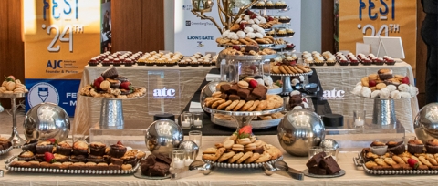 Photo of cupcakes from AJFF Opening Night 2024