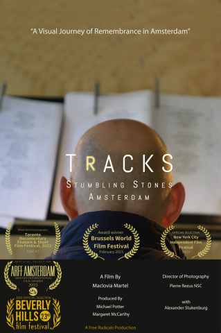 Tracks: Stumbling Stones Amsterdam Poster