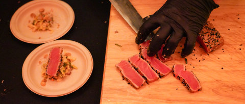 Food from 2025 AJFF Opening night